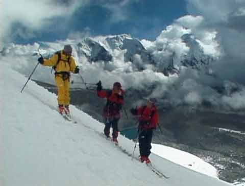 
Skiing on lower portion of Shishapnagma in 1999 - Shishapangma (and Himalaya): North Face Expeditions Volume 3 DVD
